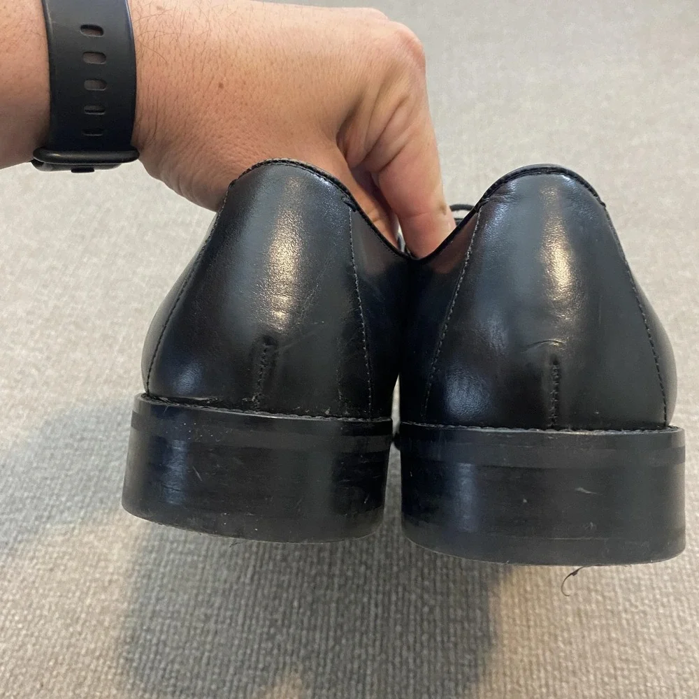 Cole Haan Grand.OS Shoes Mens Size 10.5 M Black Leather Cap Toe Oxfords C11630